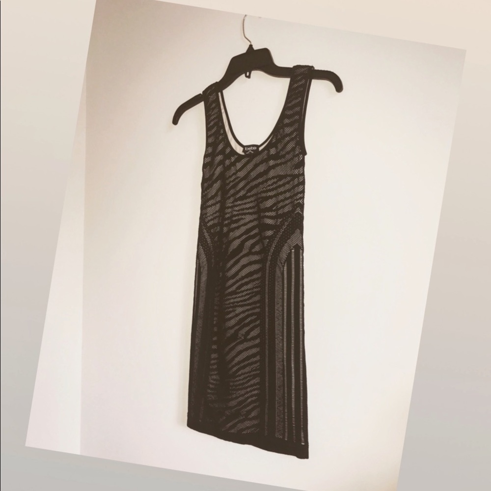 NEW  bebe Lace Drama Bodycon Dress